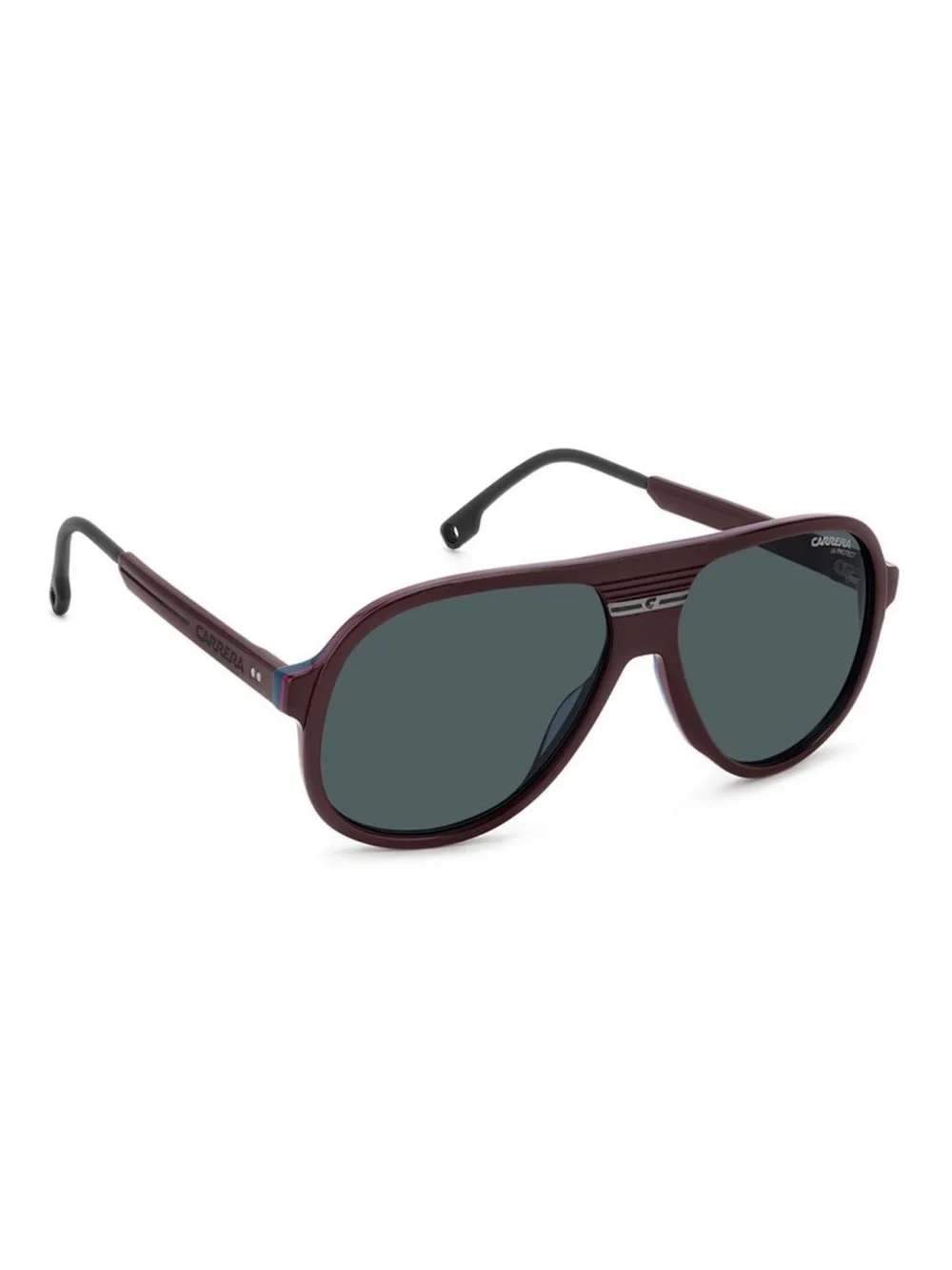 New  Carrera C SPORT 07/S LHFKU Men Burgundy Aviator Sunglasses Authentic